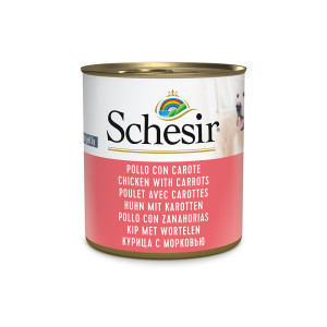Schesir, karma w puszkach, 6 x 285 g  - Kurczak z marchwią