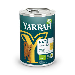 Yarrah Bio Pate, z biokurczakiem, bioalgami morskimi i biospiruliną - 6 x 400 g