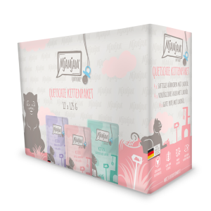 Pakiet mieszany MjAMjAM Kitten, 12 x 125 g - Mix (2 smaki)