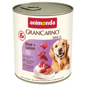 animonda GranCarno Original Adult, 6 x 800 g - Wołowina z jagnięciną