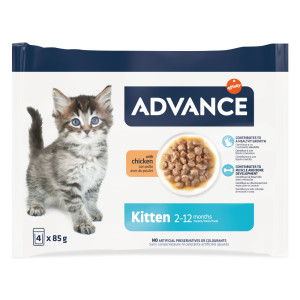 Advance Kitten, kurczak - 52 x 85 g