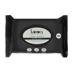 kooa Care Wipes, chusteczki pielęgnacyjne - Zapach kokosa, 50 szt.