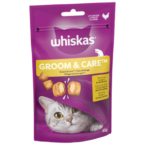 Whiskas Snacks Groom & Care, kurczak - 45 g