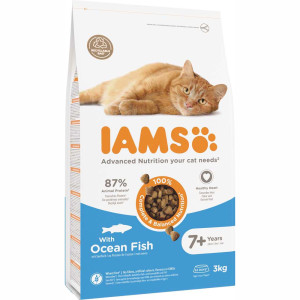 IAMS Advanced Nutrition Senior Cat 7+ z rybami morskimi - 3 kg