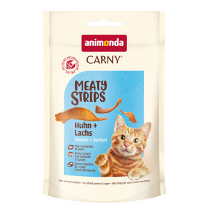 animonda Carny Adult Meaty Strips - Kurczak + łosoś, 50 g