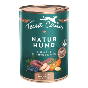 Terra Canis Naturhund, 6 x 400 g - Wołowina i dziczyzna z dynią i jabłkiem