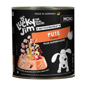 Korzystny pakiet Lucky Jim Mono, 24 x 800 g - Indyk