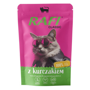 Rafi Cat Classic, 10 x 100 g - Kurczak
