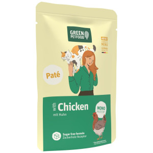 Green Petfood Adult Paté, 8 x 85 g - Kurczak - Mono Protein