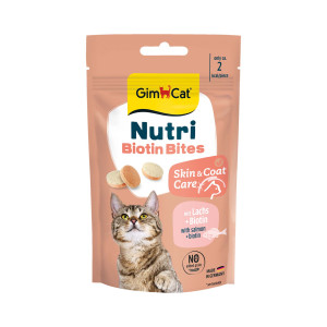 GimCat Nutri Biotin Bites, z łososiem - 3 x 40 g