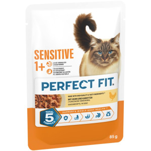 Perfect Fit Sensitive 1+ - Kurczak, 48 x 85 g