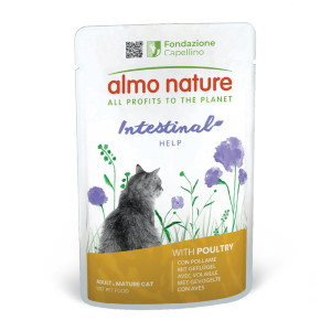 Megapakiet Almo Nature Holistic Intestinal Help, 24 x 70 g - Z drobiem