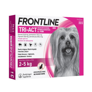 Frontline Tri-Act Spot-on dla psów - L: 20-40 kg (3 pipety x 4 ml)