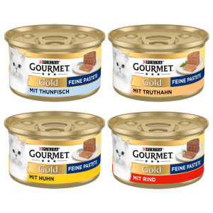 Mieszany megapakiet Gourmet Gold Mus, 48 x 85 g - Pakiet mięsno-rybny