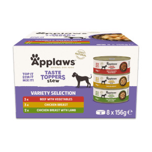 Pakiet mieszany Applaws Taste Toppers, 8 x 156 g - Pakiet mieszany, gulasz