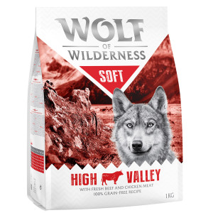 Wolf of Wilderness „Soft - High Valley”, wołowina - 1 kg