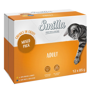 Megapakiet Smilla kawałeczki w sosie, z warzywami, 24 x 85 g  - Adult: pakiet mieszany