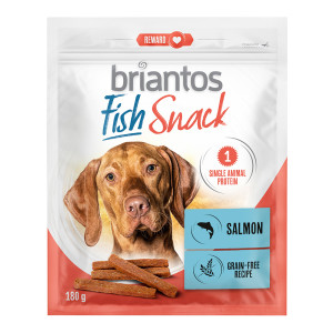 Briantos Fish Snacks, tuńczyk i łosoś, dla psów - Tuńczyk, 180 g