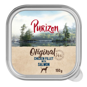Korzystny pakiet Purizon Original, 24 x 150 g - Filet z kurczaka z łososiem