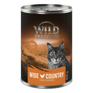 Wild Freedom Adult, 6 x 400 g - bezzbożowa receptura - Wide Country – Czysty kurczak