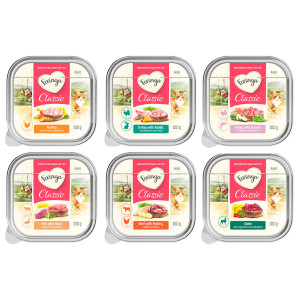 Feringa Classic Meat Menu, miseczki, 6 x 100 g - Mieszany pakiet II (6 smaków)