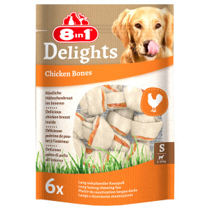 8in1 Delights kosteczki z kurczakiem - 6 szt., 210 g