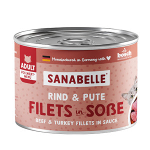 Sanabelle All Meat, 6 x 180 g - Wołowina i indyk