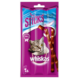 Whiskas Sticks, 14 x 36 g - Łosoś