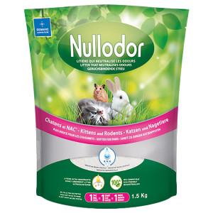 Nullodor żwirek silikatowy dla kotów i małych zwierząt - 1,5 kg (3 l )