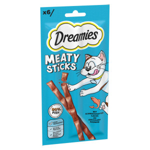 Dreamies Meaty Sticks - Łosoś (6 x 5 g)