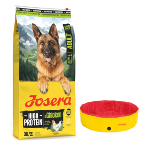 Josera: 10 kg / 12,5 kg karma sucha + Basen dla psa gratis! - High Protein Adult, kurczak, 12,5 kg