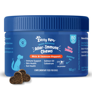 Zesty Paws Senior Aller-Immune Chews, z łososiem - 50 tabletek do żucia
