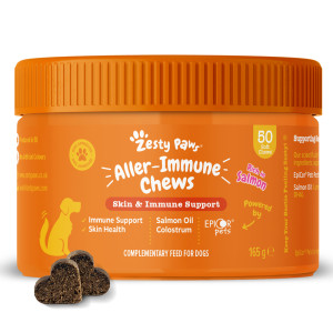 Zesty Paws Aller-Immune Chews, z łososiem - 50 tabletek do żucia