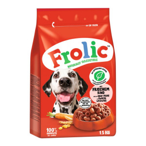 Frolic z wołowiną, marchwią i zbożami - 6 kg (4 x 1,5 kg)