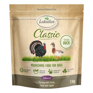 Lukullus Classic Senior, indyk i kaczka - Nowa receptura: 5 x 1 kg