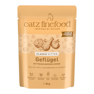 catz finefood Kitten, 8 x 85 g - Drób