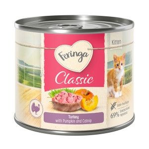 Feringa Classic Meat Menu Kitten, 6 x 200 g - Indyk