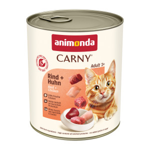 animonda Carny Adult, 6 x 800 g - Wołowina i kurczak