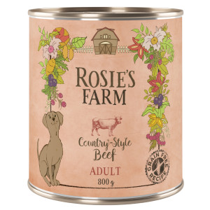 Megapakiet Rosie's Farm Adult, 24 x 800 g  - Wołowina