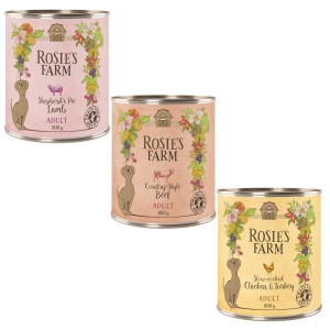 Megapakiet Rosie's Farm Adult, 24 x 800 g  - Pakiet mieszany (3 smaki)