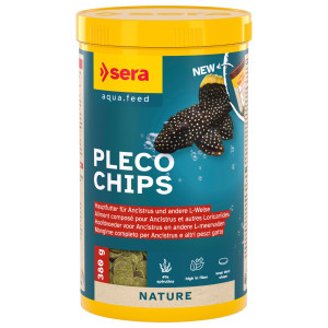 1l sera Pleco-Chips Nature chipsfoder fiskfoder