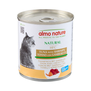 Korzystny pakiet Almo Nature HFC, 12 x 280 g - Tuńczyk i krewetki