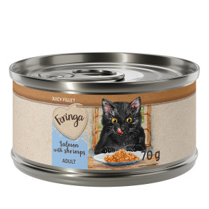 Korzystny pakiet Feringa Juicy Fillet, 24 x 70 g  - Łosoś z krewetkami, 24 x 70 g