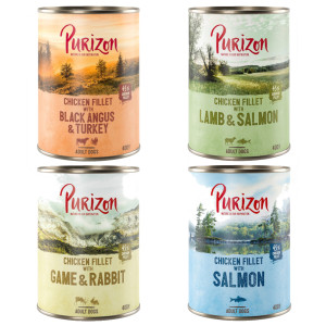 Purizon Original Adult, 6 x 400 g - Pakiet mieszany (4 smaki)