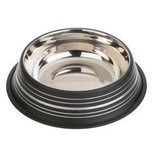 Silver Line miska ze stali szlachetnej, czarna matowa - 450 ml, Ø 20 cm