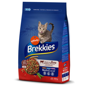 15% taniej! Brekkies, karma sucha, 2 x 3 kg / 2 x 3,5 kg - Wołowina, 2 x 3,5 kg