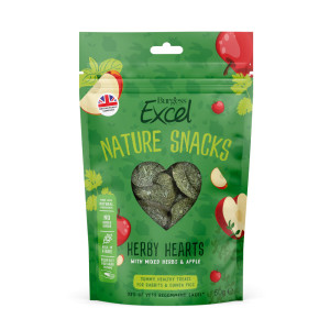 Burgess Excel Nature Snacks Herby Hearts - 60 g