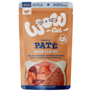 WOW Cat Adult, 12 x 125 g - Kurczak i łosoś