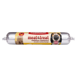 Fleischeslust Meat & Treat, kiełbaska treningowa - Kiełbasa z serem, 6 x 80 g