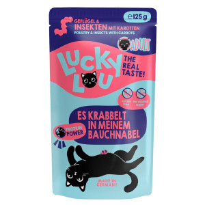 Megapakiet Lucky Lou Adult, 48 x 125 g - Drób i owady
